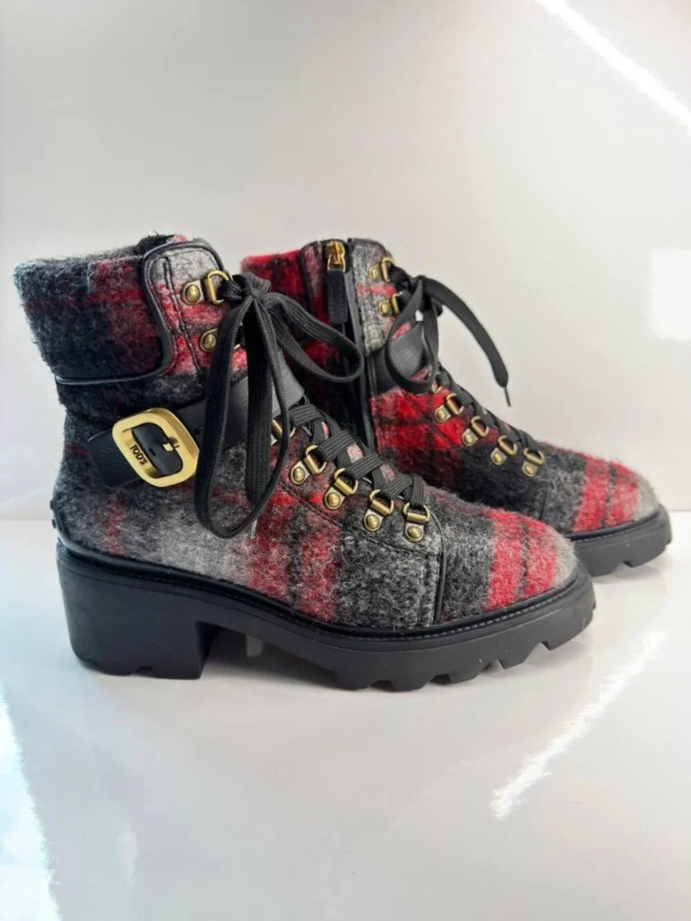 Tod’s Wool Hiking Boots – Women’s EU 38.5 / US 8 - Picture 9 of 16